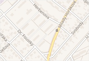 Herbenova v obci Kladno - mapa ulice