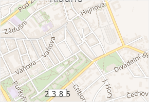 Leoše Janáčka v obci Kladno - mapa ulice