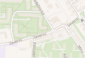 Mládežnická v obci Kladno - mapa ulice