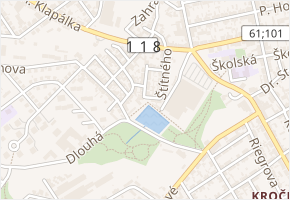 Rybná v obci Kladno - mapa ulice