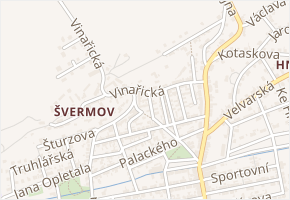 Vinařická v obci Kladno - mapa ulice