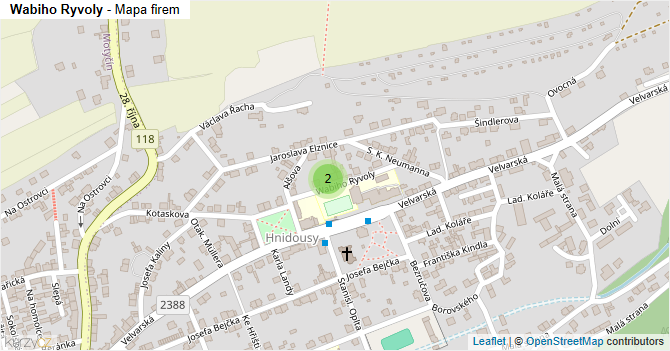 Wabiho Ryvoly - mapa firem