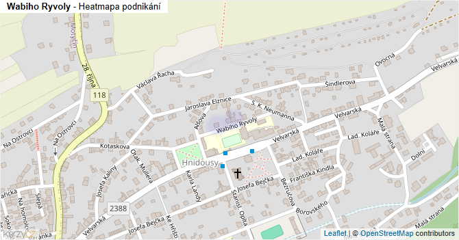 Wabiho Ryvoly - mapa podnikání