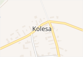 Kolesa v obci Kladruby nad Labem - mapa části obce