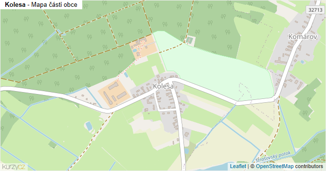 Kolesa - mapa části obce
