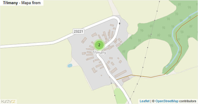 Třímany - mapa firem