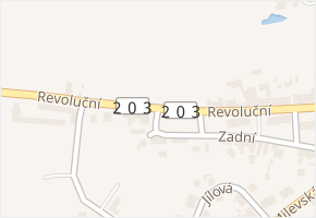Revoluční v obci Kladruby - mapa ulice