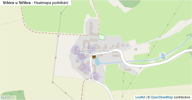 Vrbice u Stříbra - mapa podnikání