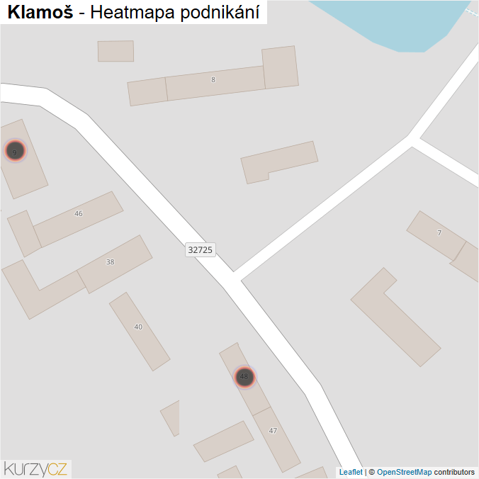 Mapa Klamoš - Firmy v obci.