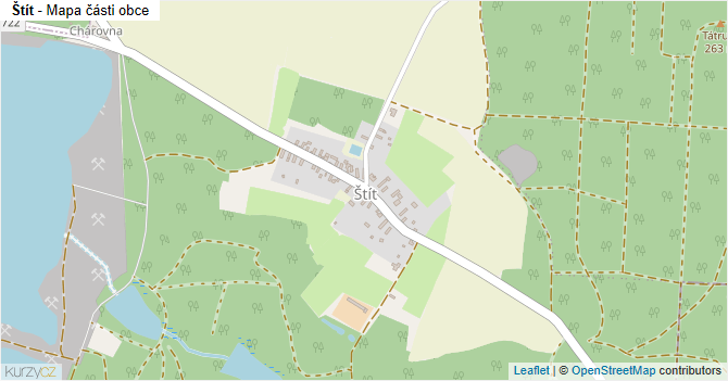 Štít - mapa části obce