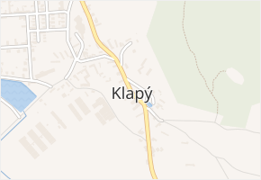 Klapý v obci Klapý - mapa části obce