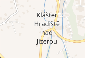 Klášter Hradiště nad Jizerou v obci Klášter Hradiště nad Jizerou - mapa části obce