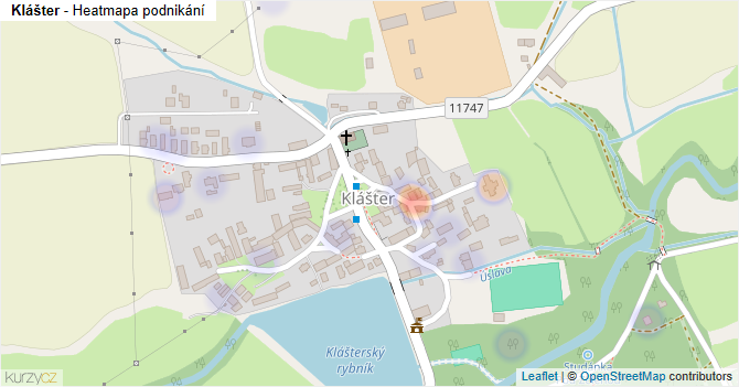 Klášter - mapa podnikání