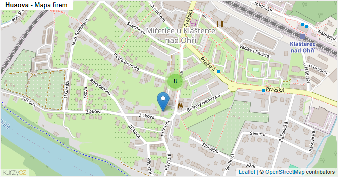 Husova - mapa firem