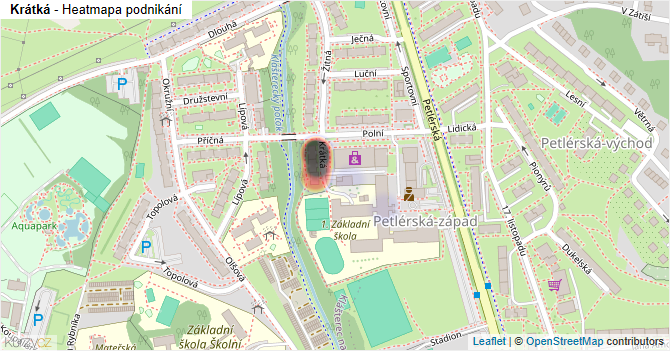 Krátká - mapa podnikání