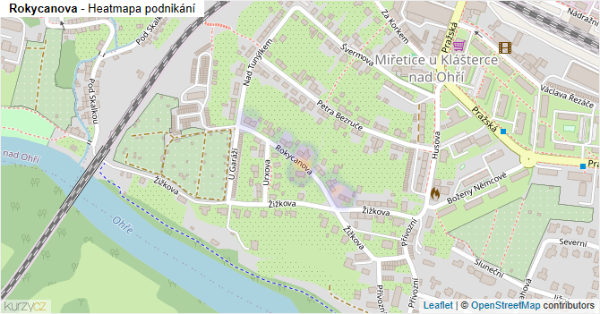Rokycanova - mapa podnikání