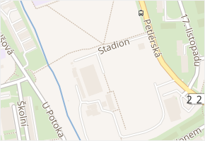 Stadion v obci Klášterec nad Ohří - mapa ulice