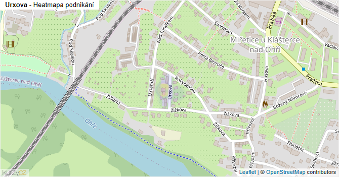 Urxova - mapa podnikání