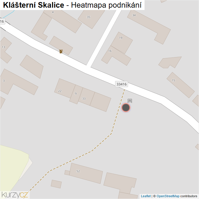 Mapa Klášterní Skalice - Firmy v obci.