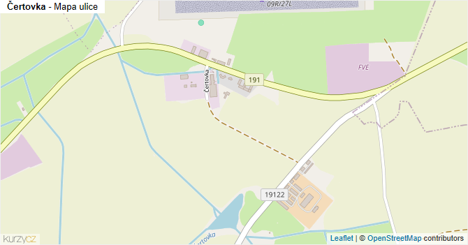Čertovka - mapa ulice