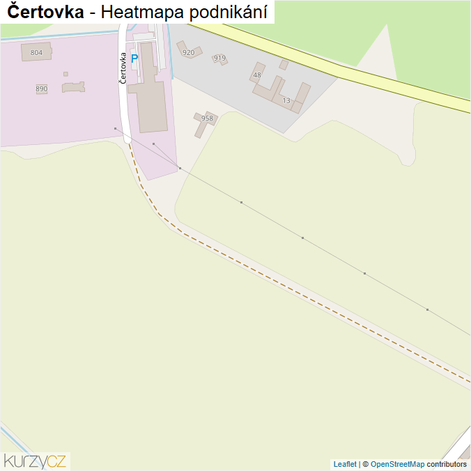 Mapa Čertovka - Firmy v ulici.