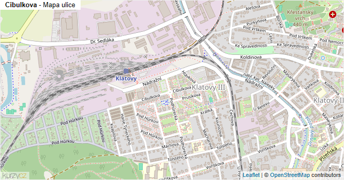 Cibulkova - mapa ulice