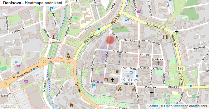 Denisova - mapa podnikání