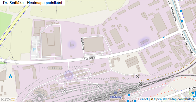 Dr. Sedláka - mapa podnikání