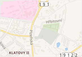 Hřbitovní v obci Klatovy - mapa ulice