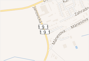 Janovická v obci Klatovy - mapa ulice