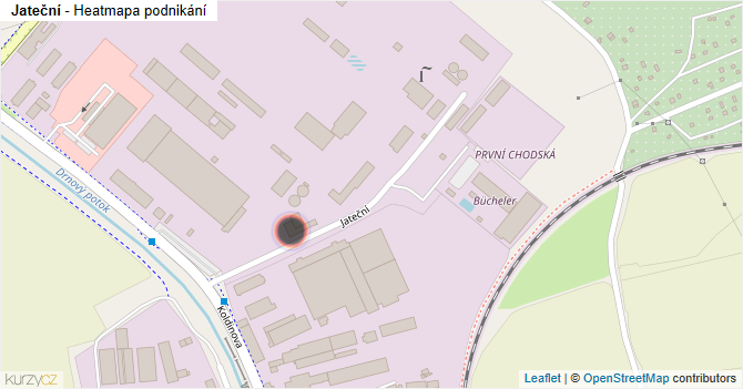 Jateční - mapa podnikání