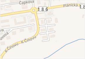 K Čínovu v obci Klatovy - mapa ulice
