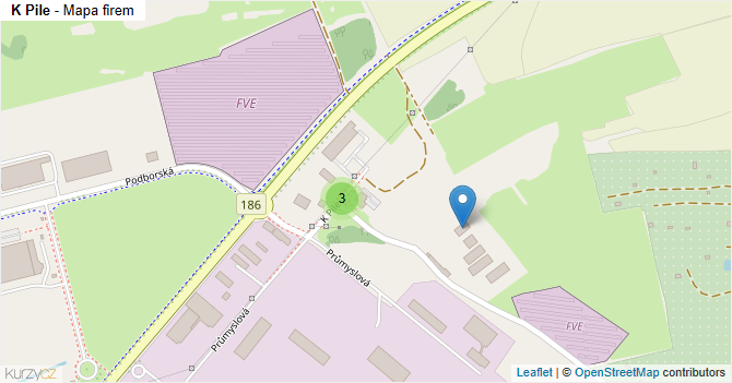 K Pile - mapa firem