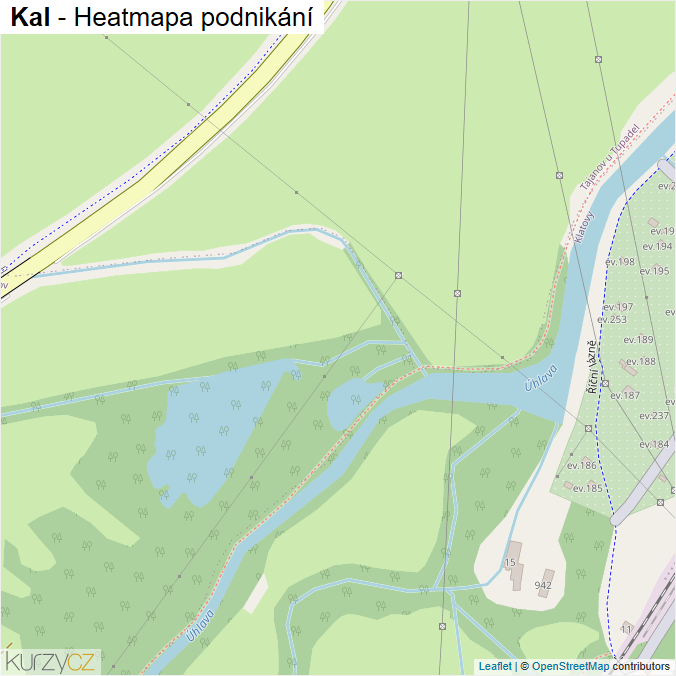 Mapa Kal - Firmy v části obce.