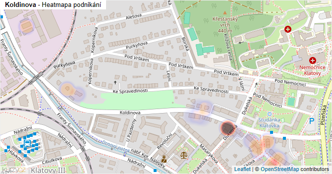 Koldinova - mapa podnikání