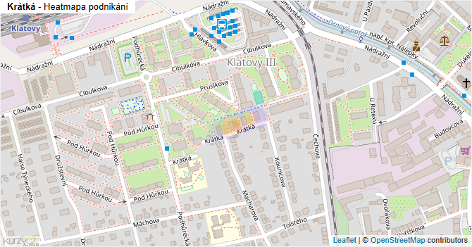 Krátká - mapa podnikání