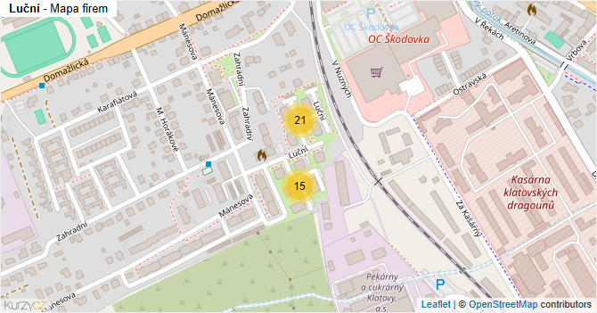 Luční - mapa firem