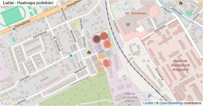Luční - mapa podnikání
