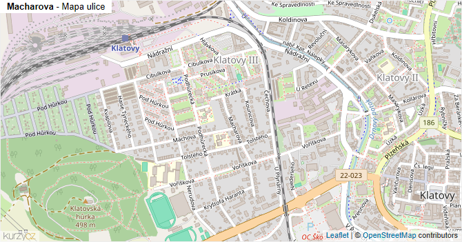 Macharova - mapa ulice