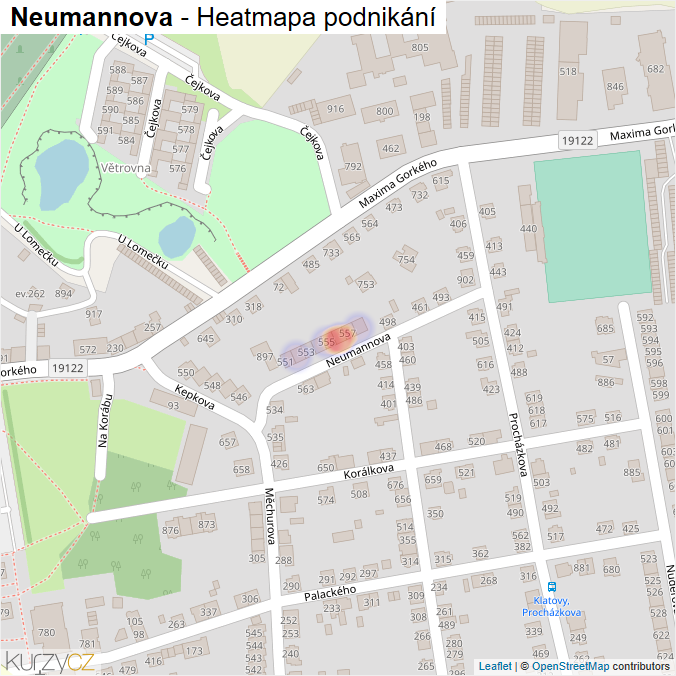 Mapa Neumannova - Firmy v ulici.