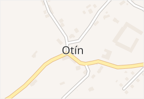 Otín v obci Klatovy - mapa části obce