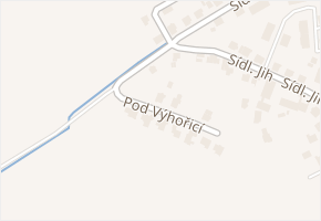 Pod Výhořicí v obci Klatovy - mapa ulice