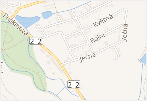 Rolní v obci Klatovy - mapa ulice