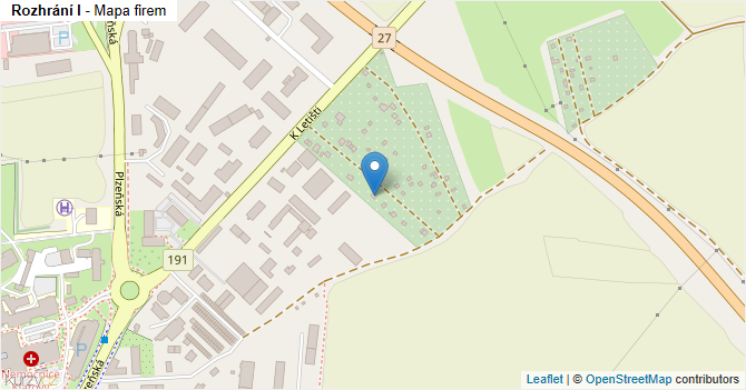 Rozhrání I - mapa firem