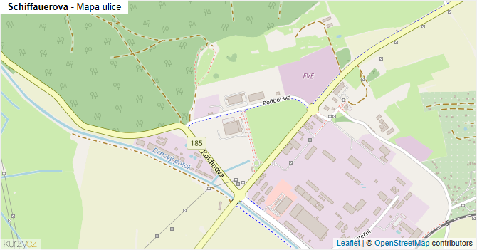 Schiffauerova - mapa ulice