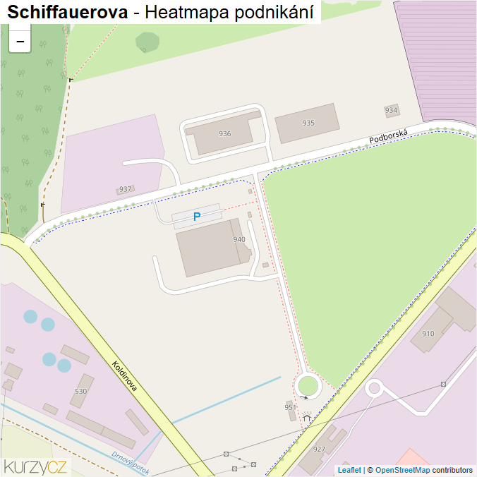 Mapa Schiffauerova - Firmy v ulici.