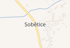 Sobětice v obci Klatovy - mapa části obce