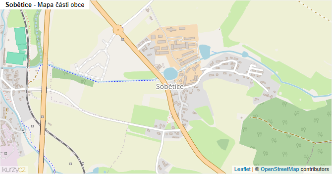 Sobětice - mapa části obce