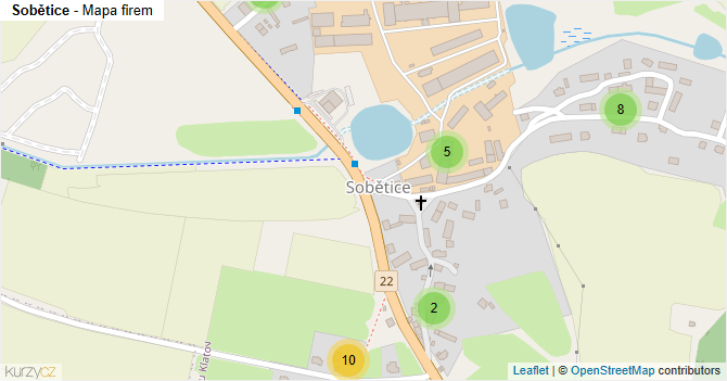 Sobětice - mapa firem