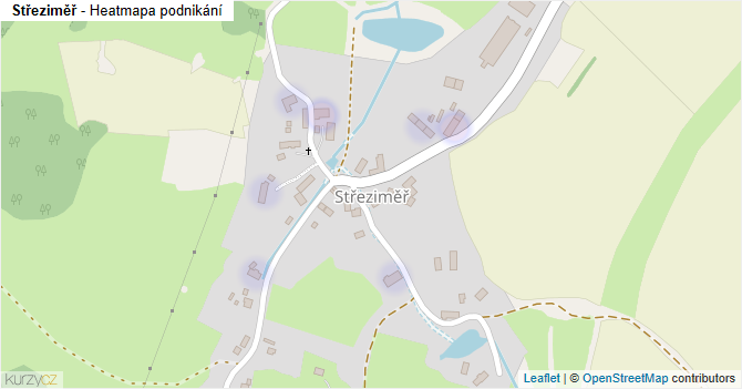 Střeziměř - mapa podnikání